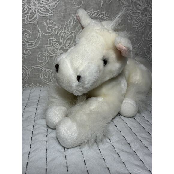 Dan Dee White Cream Horse Plush Stuffed Floppy Laying Down Collector’s Choice - Picture 2 of 7